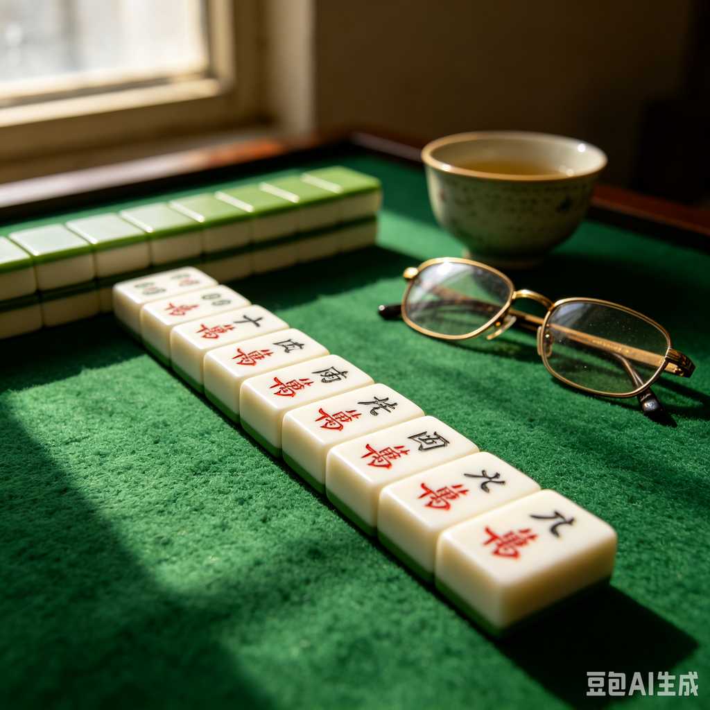 pastel color mahjong tiles
