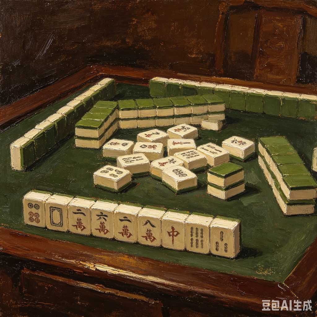 hand carved mahjong tiles